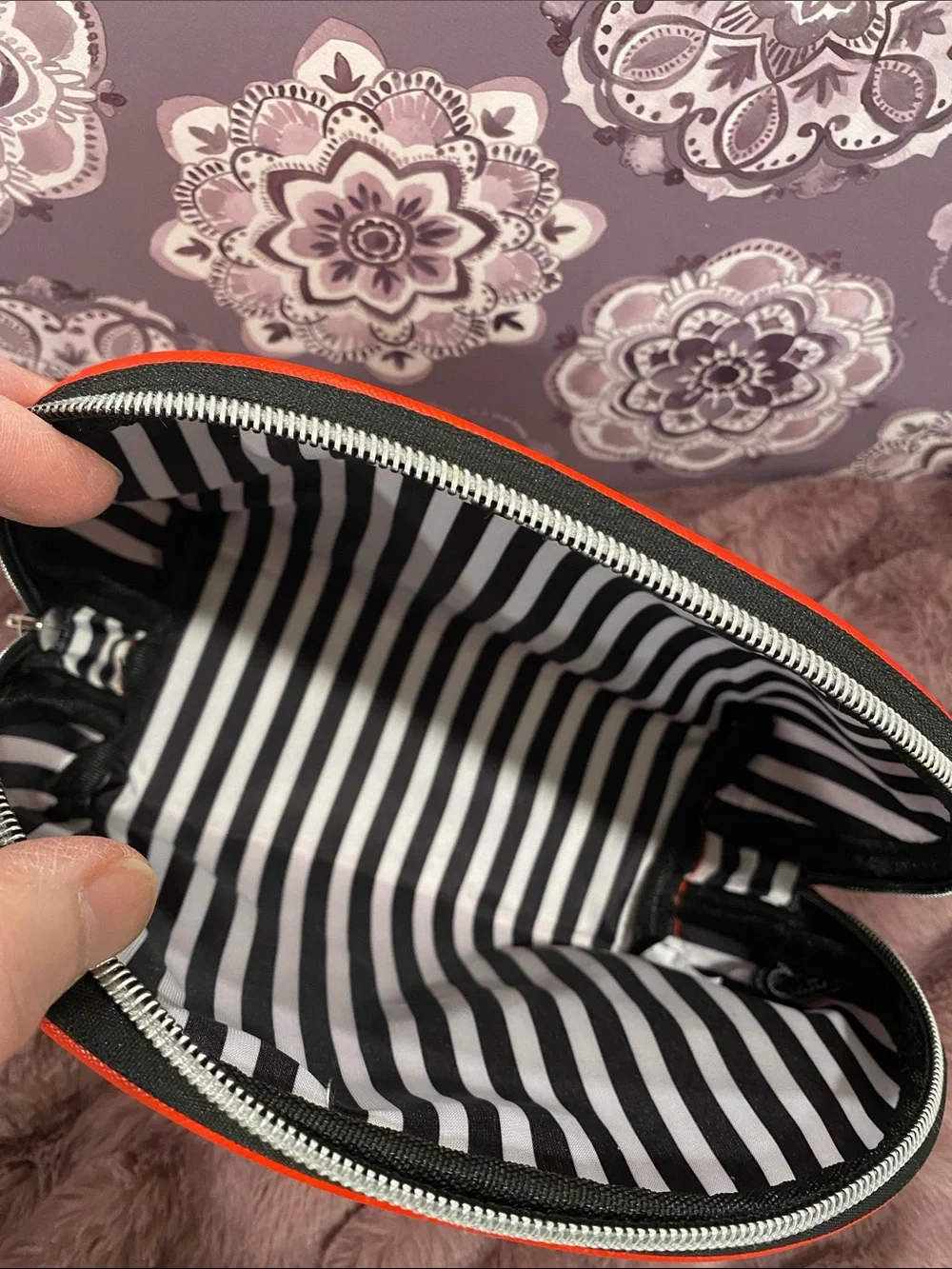 Mark Tetro Red Westie Dog Cosmetic Pouch.